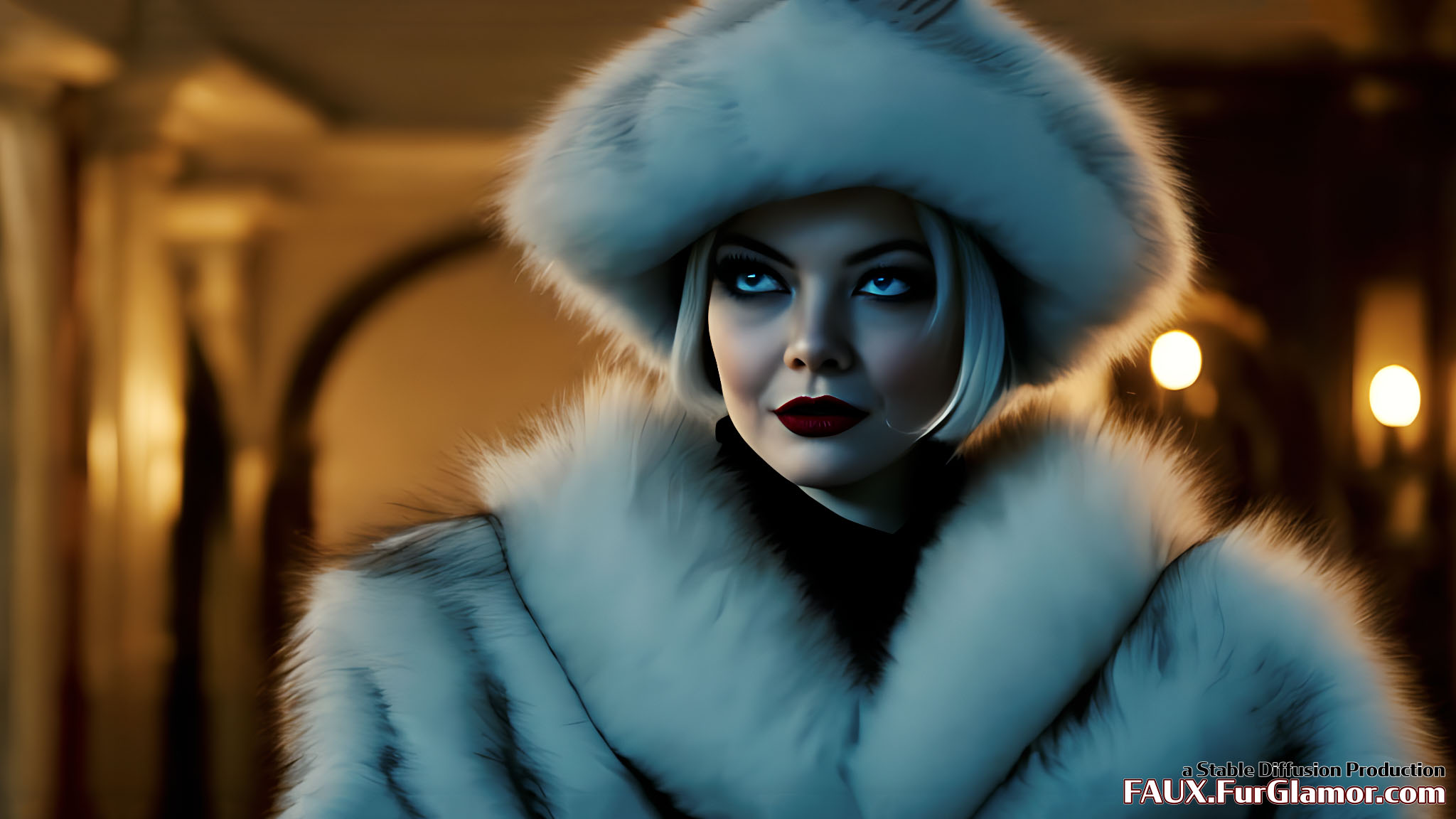 Stable Diffusion Rendering of Emma Stone as Cruella
