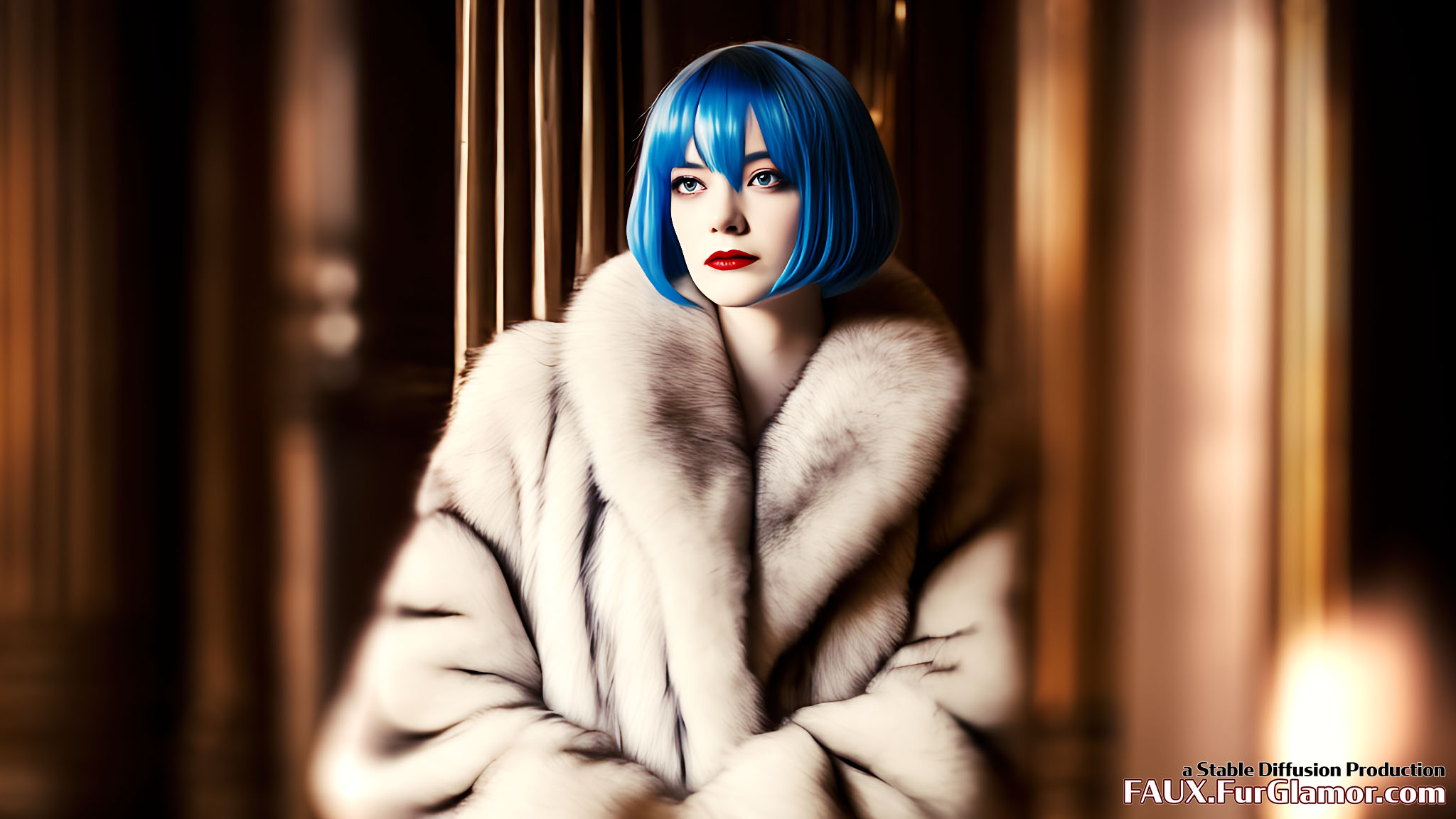 Stable Diffusion Rendering of Emma Stone as Cruella