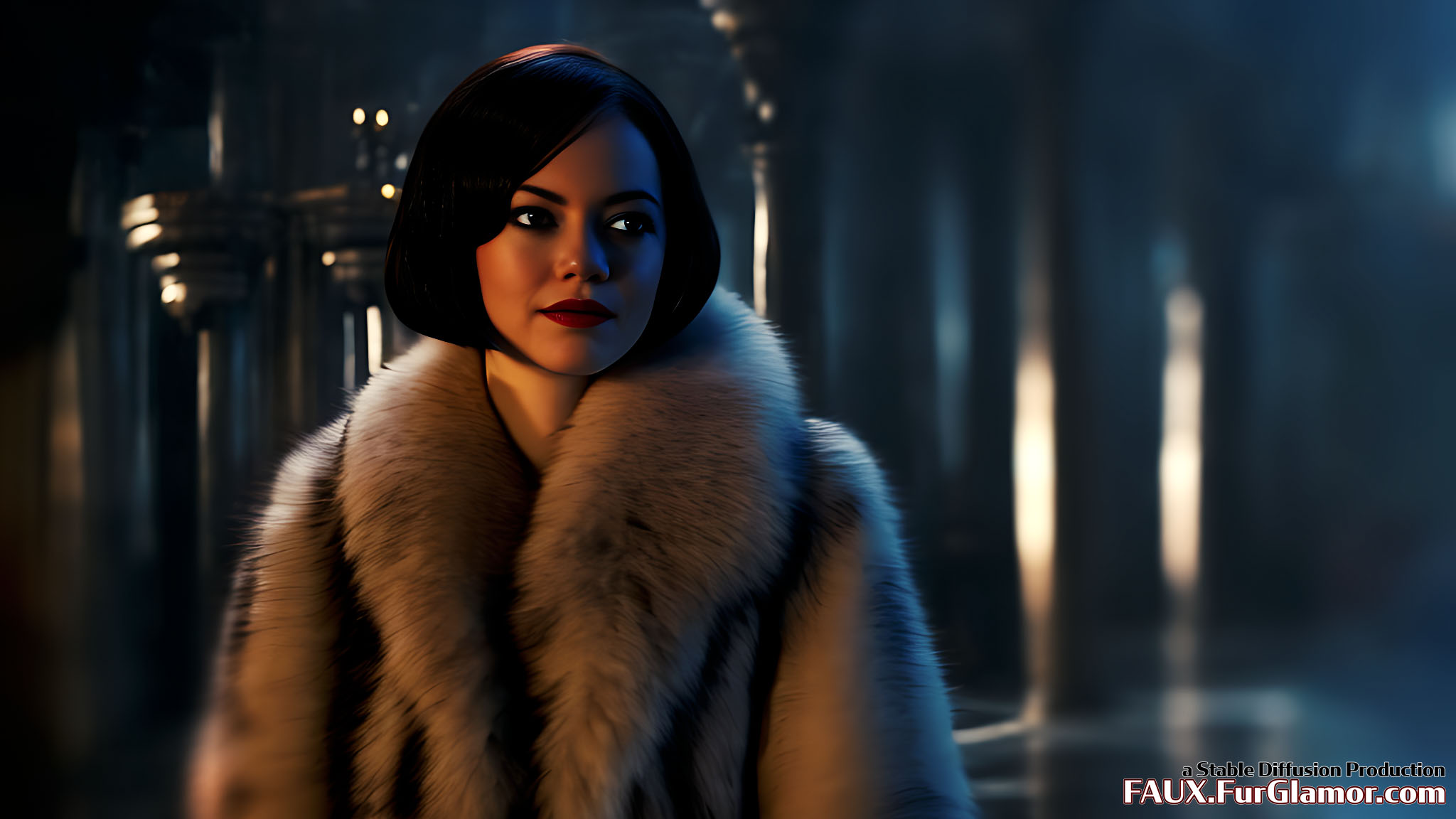 Stable Diffusion Rendering of Emma Stone as Cruella