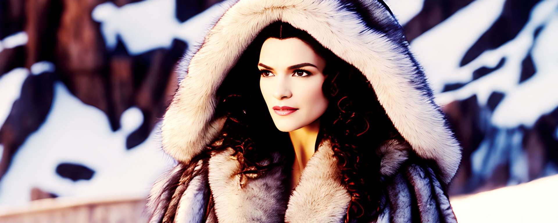 Stable Diffusion Rendering of Rachel Weisz in Fur in An Alternate Mummy 3