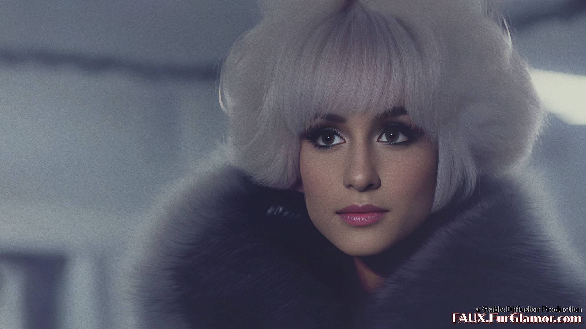 Stable Diffusion Render of Ariana Grande in Fur