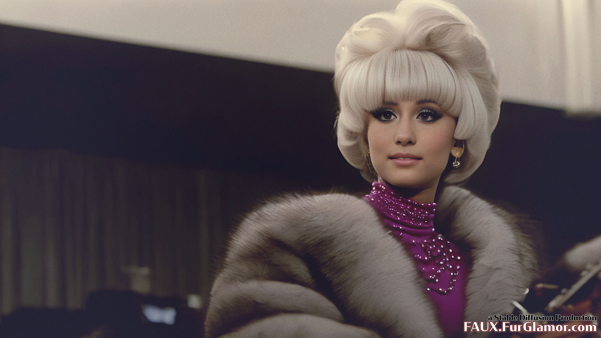 Stable Diffusion Render of Ariana Grande in Fur