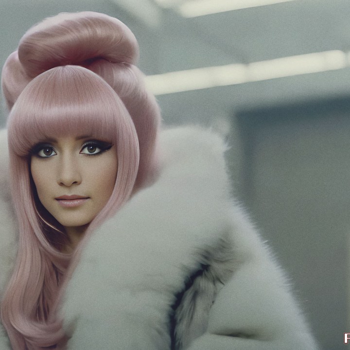 Stable Diffusion Render of Ariana Grande in Fur