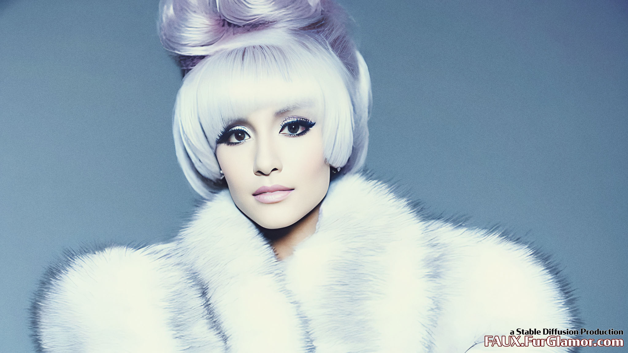 Stable Diffusion Render of Ariana Grande in Fur