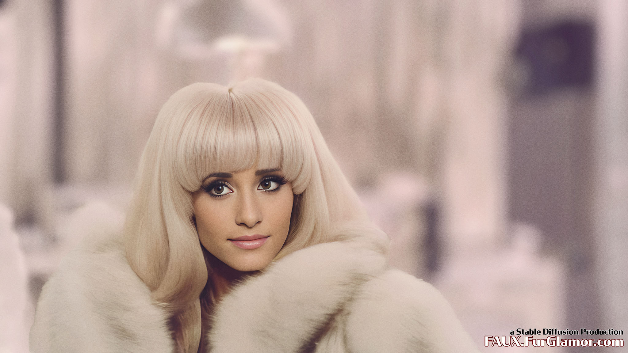 Stable Diffusion Render of Ariana Grande in Fur