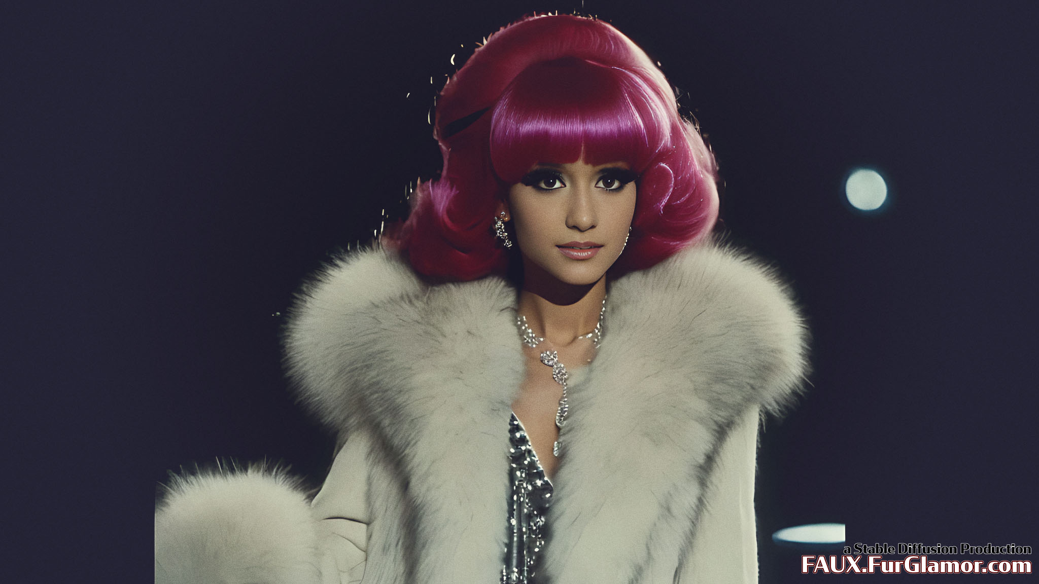 Stable Diffusion Render of Ariana Grande in Fur