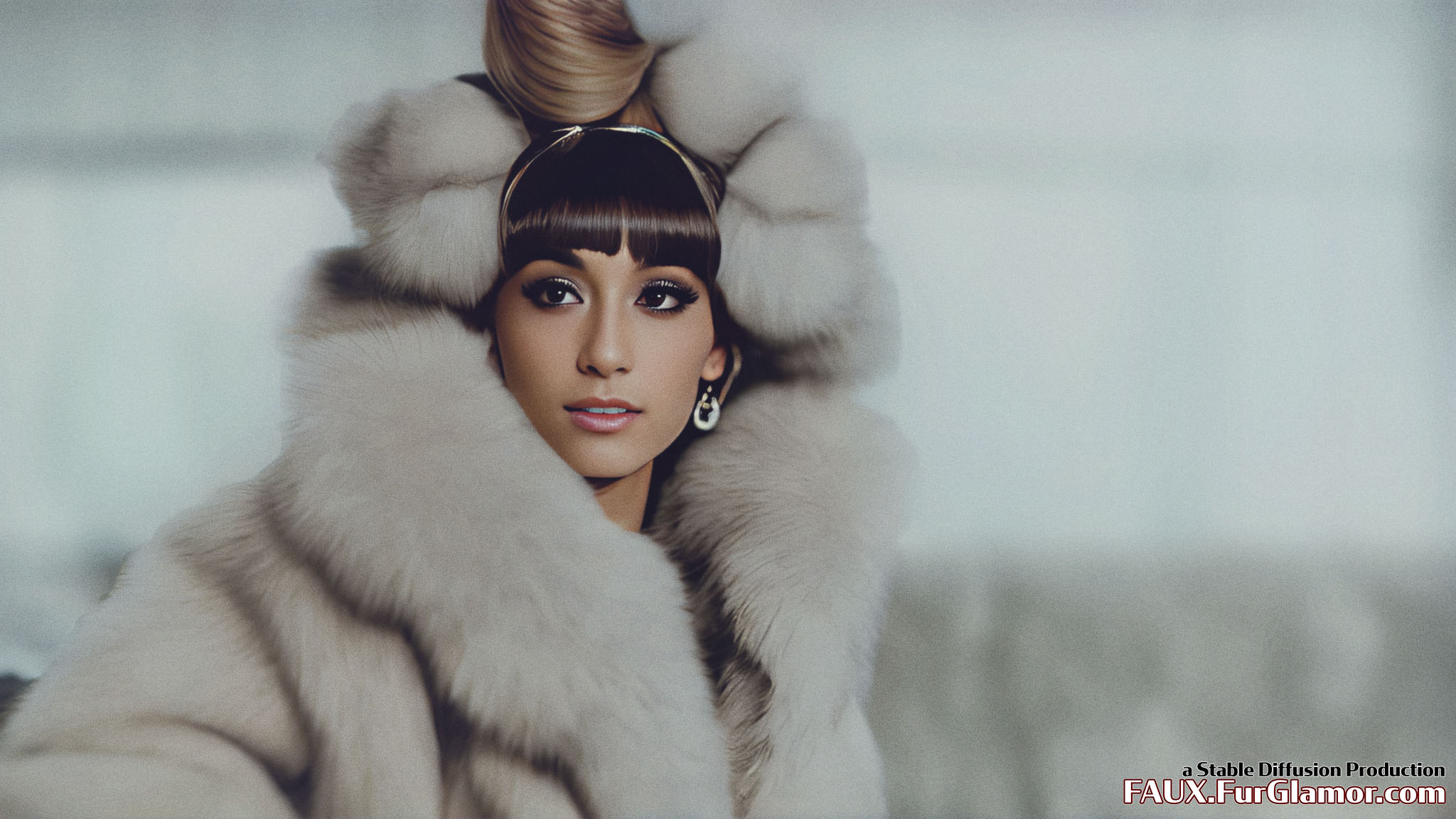 Stable Diffusion Render of Ariana Grande in Fur