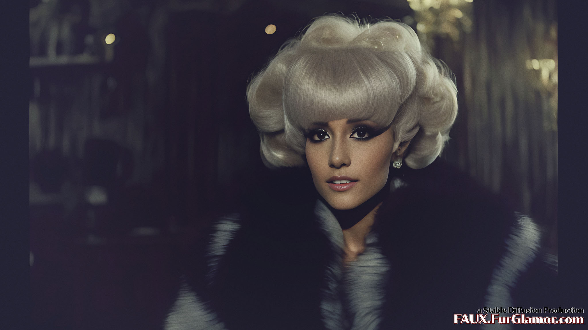 Stable Diffusion Render of Ariana Grande in Fur