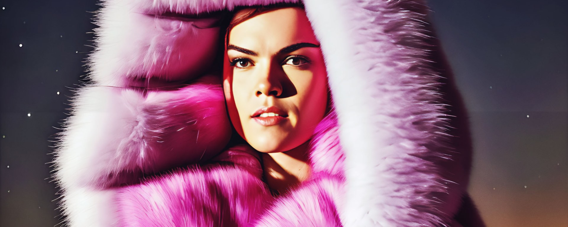 Stable Diffusion Render of Daisy Ridley in a fur coat