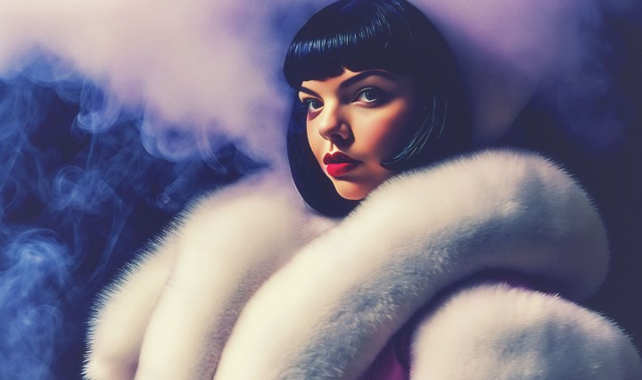 Stable Diffusion Render of Anya Taylor-Joy in a Fur Coat