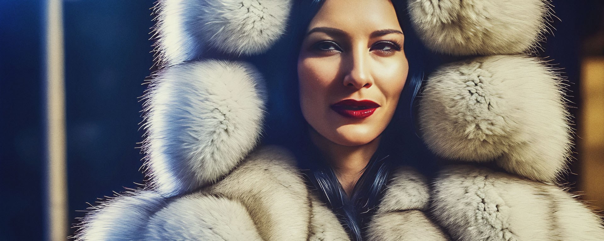 Stable Diffusion Render of Cate Blanchett in a Fur Coat - FauxFurGlamor