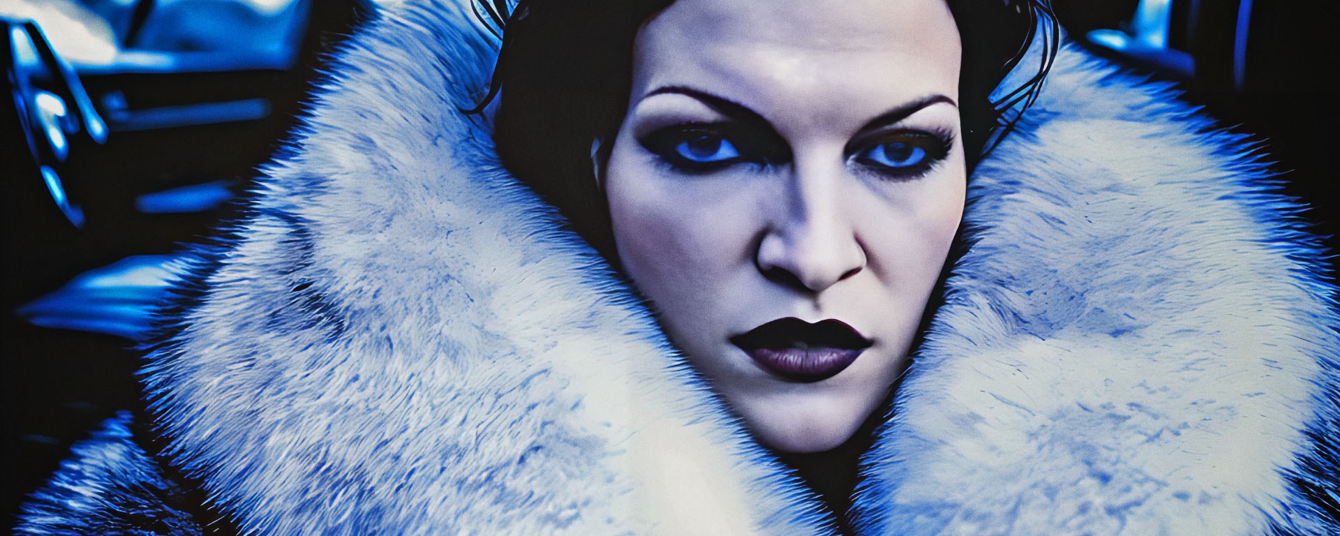 Stable Diffusion Render of Milla Jovovich Wearing a Fur Coat