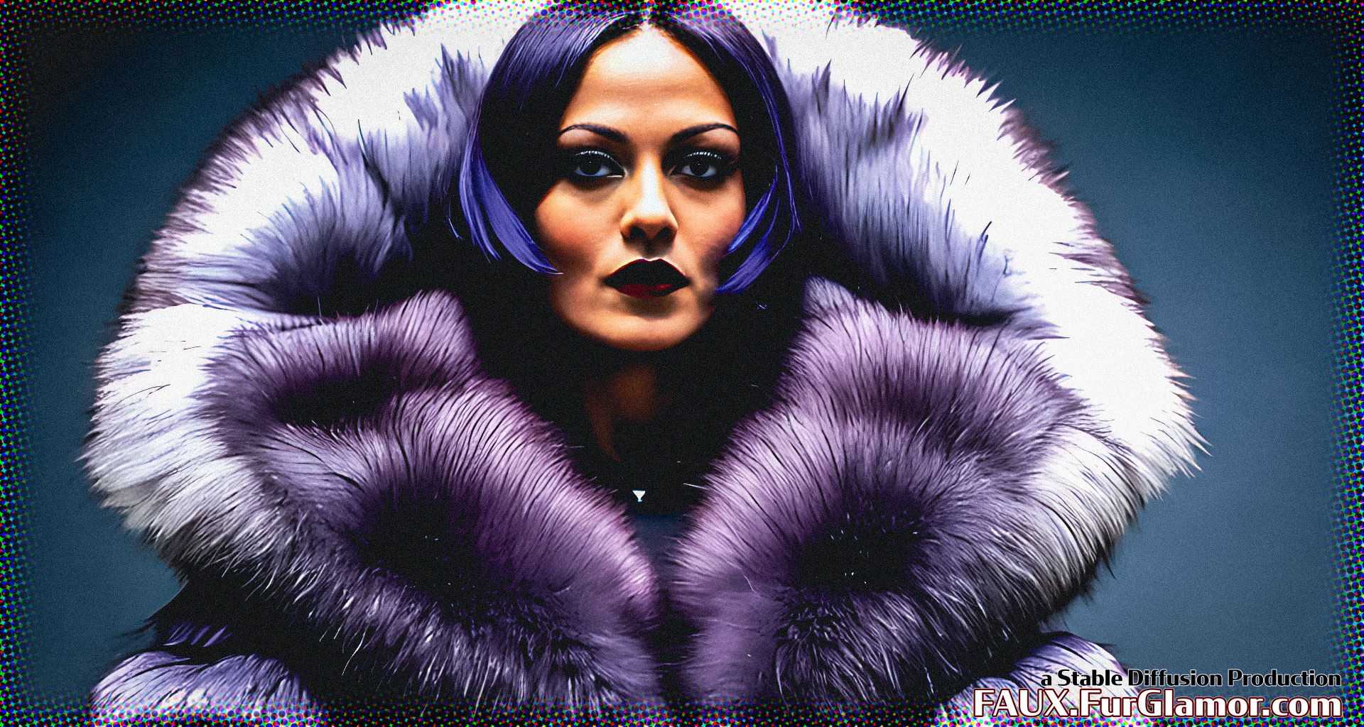 Stable Diffusion Render of Olivia Wilde in a Fur Coat