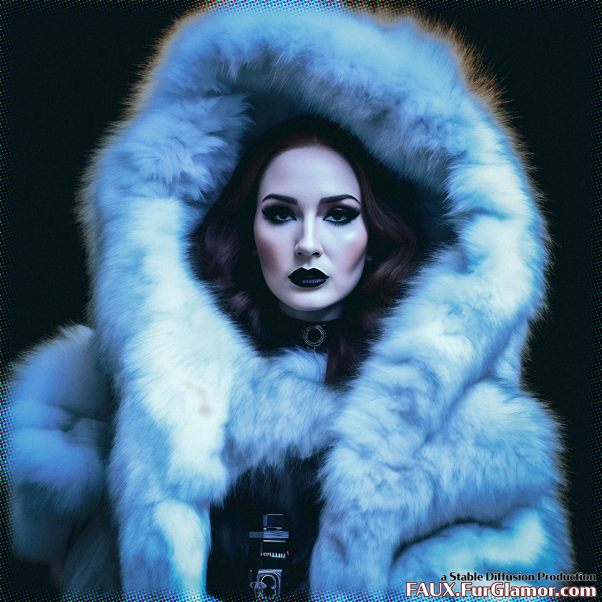 Stable Diffusion Render of Karen Gillan in a Fur Coat