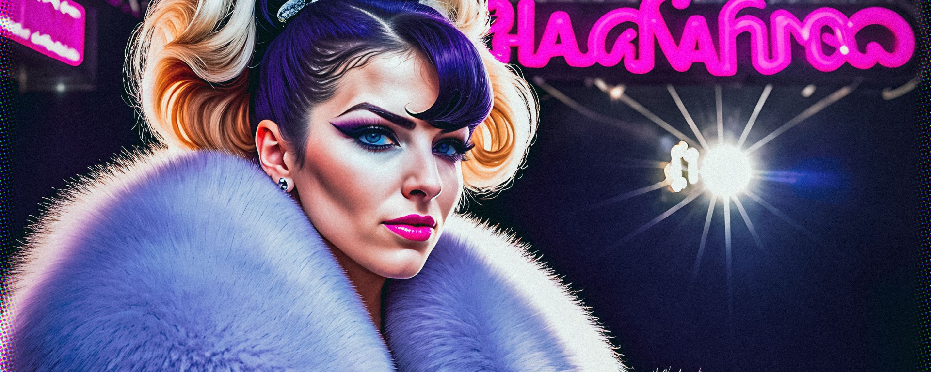 Stable Diffusion Render of Anna Kendrick in a Fur Coat