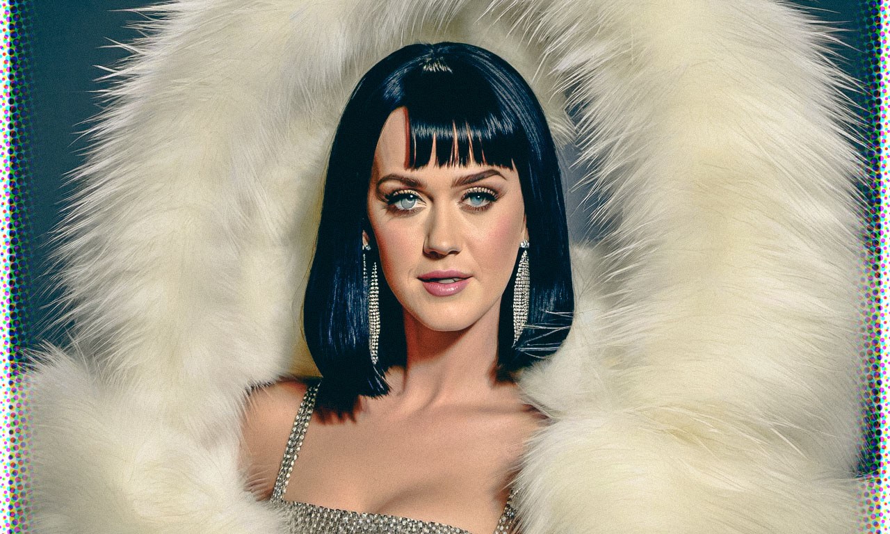 Stable Diffusion Render of Katy Perry in a Fur Coat