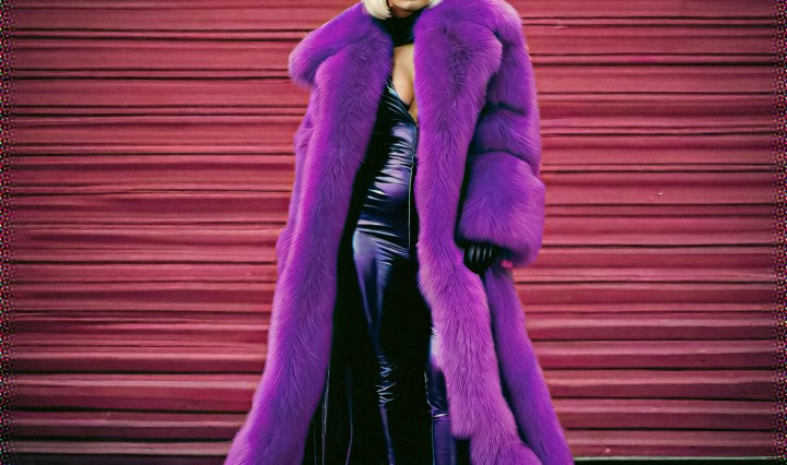 Stable Diffusion Render of Lady Gaga in a Fur Coat