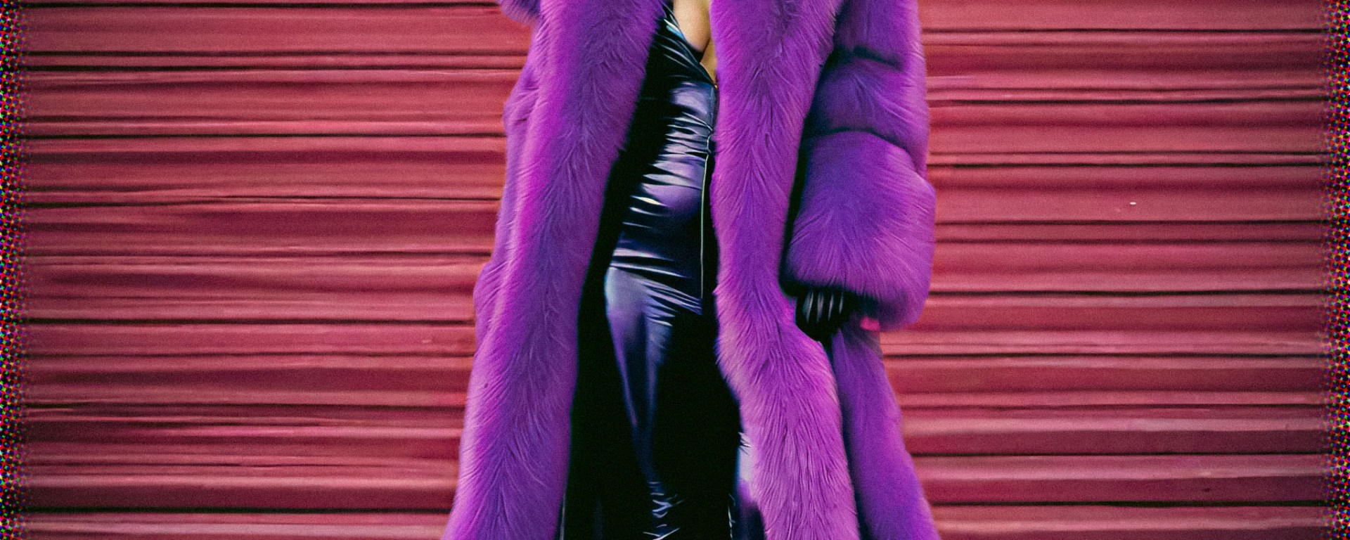 Stable Diffusion Render of Lady Gaga in a Fur Coat