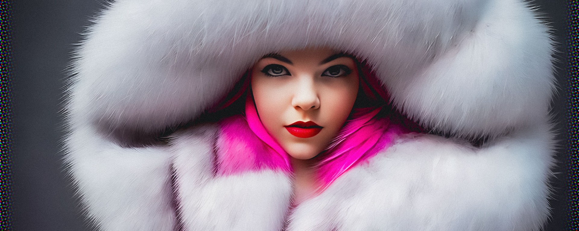 Stable Diffusion Render of Anya Taylor-Joy in a Fur Coat