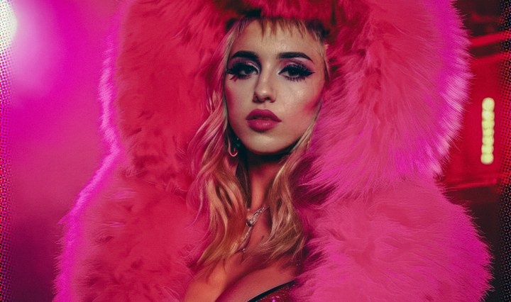 Stable Diffusion Render of Miley Cyrus in a Fur Coat